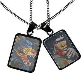 DGK BRUCE LEE DRAGON LEE NECKLACE BLACK
