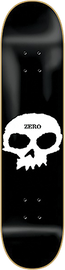 ZERO SINGLE SKULL DECK-7.75 BLK/WHT