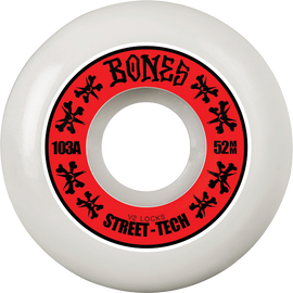 BONES STF V2 LOCK ANNUALS 52MM 103A WHT/RED