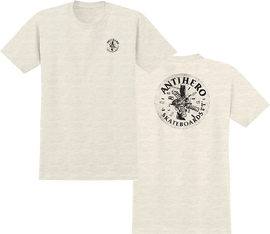 Anti Hero ENGINEERING SS M-HEATHER CREAM/BLK