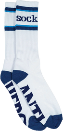 Anti Hero SOCK LOGO CREW SOCK WHITE/NAVY/CYAN