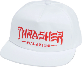 THRASHER THRASH AND DESTROY HAT ADJ-WHITE