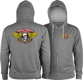 Powell Peralta WINGED RIPPER LWT ZIP HD/SWT XL-GUN HTHR