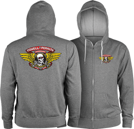 Powell Peralta WINGED RIPPER LWT ZIP HD/SWT L-GUN HTHR