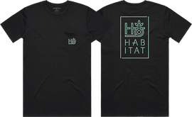 HAB POD STACKED POCKET SS S-BLACK