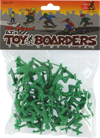TOY BOARDERS SERIES FIGURES GREEN 24pc