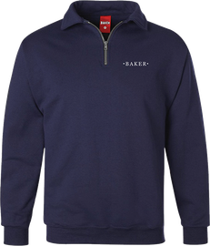 BAKER HALF SMART QUARTER ZIP/CREW SWT
