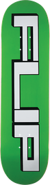 FLIP SQUARED LOGO DECK-8.25 GREEN
