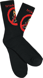 Toy Machine NO SCOOTER CREW SOCKS-BLACK 1 pair