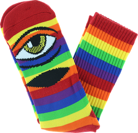 Toy Machine SECT EYE RAINBOW CREW SOCKS 1pr