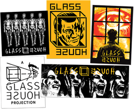 GLASS HOUSE 10/PACK STICKERS ASSORTED