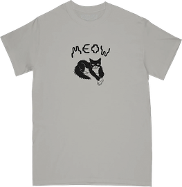 MEOW CROSS PAW SS GREY