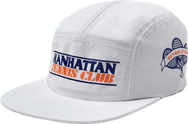 CALL ME MANHATTAN TENNIS CLUB CAMP HAT ADJ-WHITE