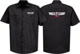 BRAND-X WINGS SS BUTTON UP WORK SHIRT