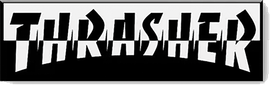 THRASHER MIXTAPE LAPEL PIN LAPEL PIN BLACK/WHITE