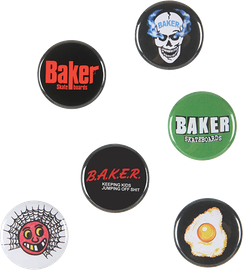 BAKER ANY QUESTIONS BUTTON BLACK