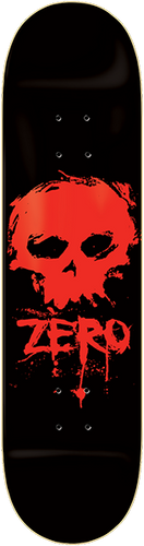 ZERO BLOOD SKULL DECK-8.25 BLK/RED