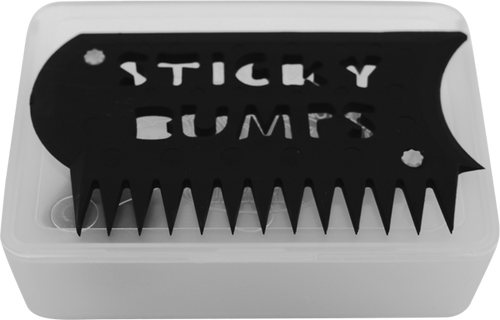 STICKY BUMPS WAX BOX & COMB CLEAR/BLACK