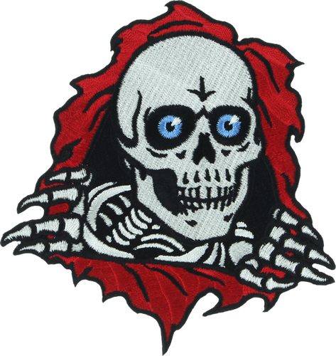 Powell Peralta RIPPER 3" PATCH WHT/RED/BLK