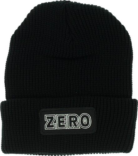 ZERO BOLD PATCH BEANIE BLACK