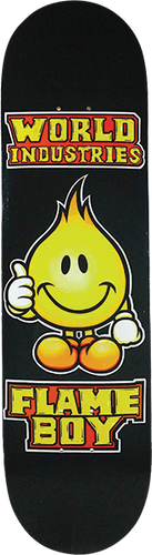 WI SOLID GOLD FLAME BOY DECK-8.25 BLACK