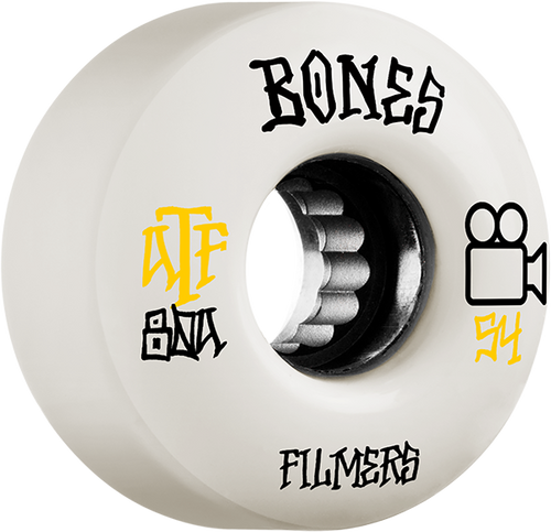 BONES ATF FILMERS 54mm 80a WHITE