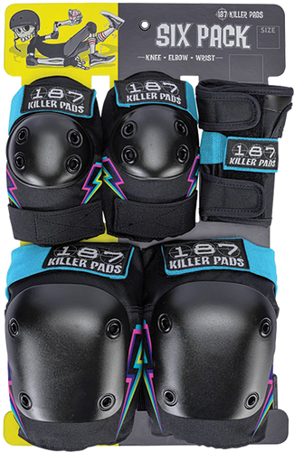 187 6-PACK PAD SET L/XL-ELECTRIC BOLT