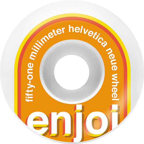 ENJOI HELVETICA 51mm WHT/ORG