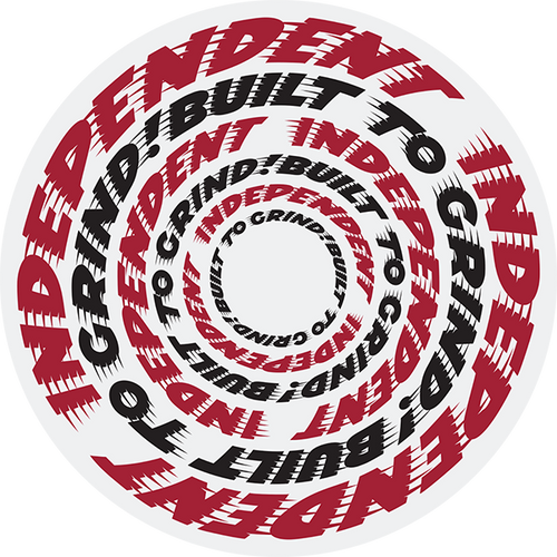 Independent BTG SPEED RING STICKER 4X4 RED/BLK