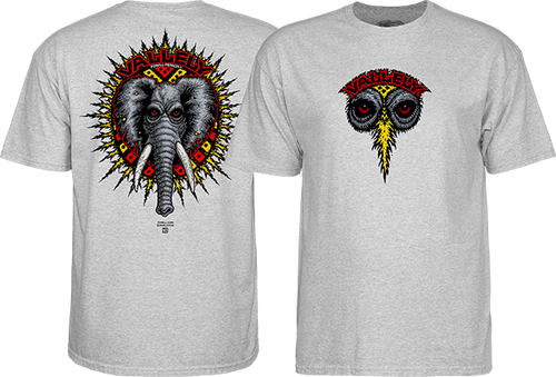 Powell Peralta VALLELY ELEPHANT SS S-ATHLETIC HEATHER GREY