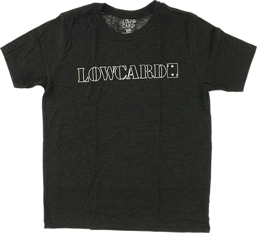 LOWCARD LOGO YTH SS S-CHARCOAL