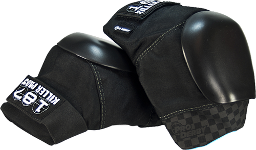 187 PRO DERBY KNEE PADS L-BLK/BLK