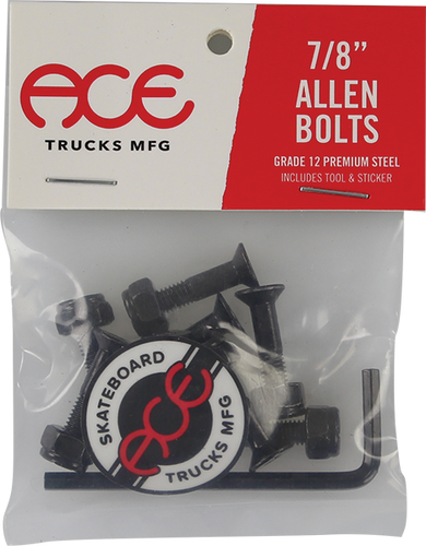 ACE 7/8" ALLEN HARDWARE SET BLACK