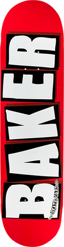 BAKER BRAND LOGO MINI DECK-7.3 RED/WHT