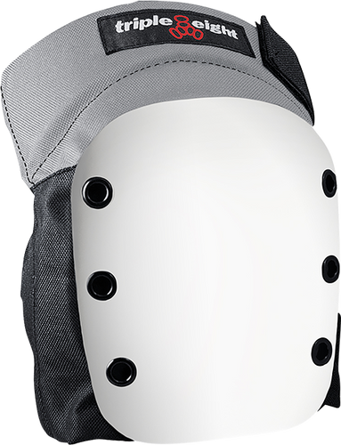 TRIPLE 8 STREET KNEE PAD XS-BLACK W/WHT CAP