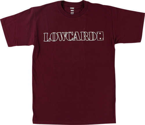 LOWCARD STANDARD LINE SS S-MAROON/WHT