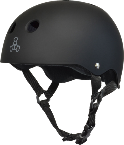 T8 HELMET BLK RUBBER/BLK XL