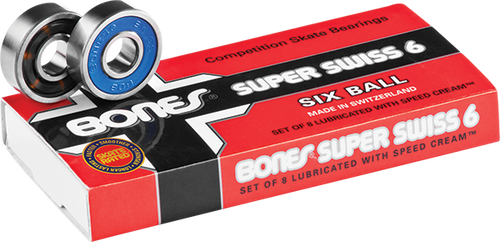 BONES SUPER SWISS 6 BALL (SINGLE SET) BEARINGS