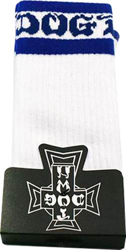 DOGTOWN STRIPED TUBE SOCKS WHITE/BLUE 1pr