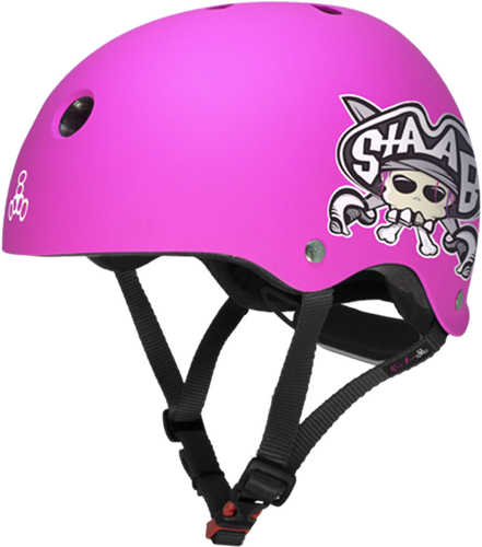 T8 LIL 8 HELMET STAAB NEON PINK MATTE cpsc