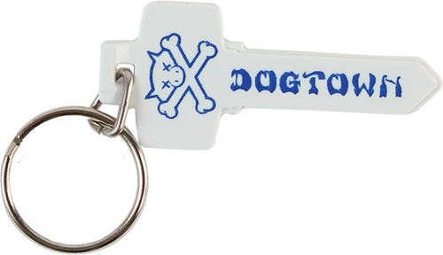 DOGTOWN UTILITY KNIFE KEYCHAIN WHT/BLUE