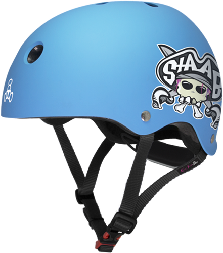 T8 LIL 8 HELMET STAAB NEON BLUE MATTE cpsc