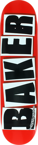 BAKER BRAND LOGO DECK-8.47 RED/BLACK