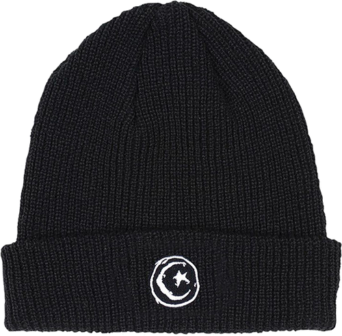 FOUND STAR & MOON BEANIE BLACK