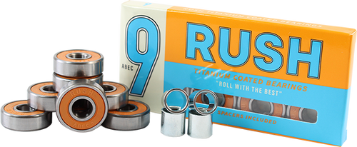 RUSH ABEC-9 BEARINGS W/SPACERS ppp