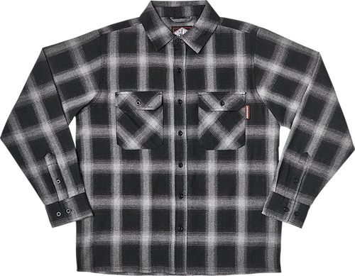 Independent MISSION LS FLANNEL S-GREY PLAID