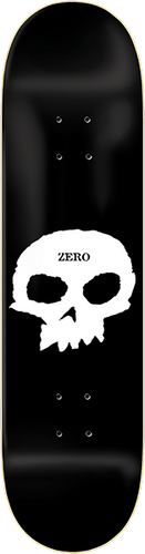 ZERO SINGLE SKULL DECK-8.62 BLK/WHT