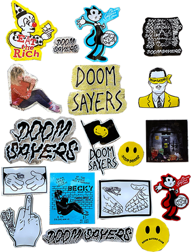 DOOM SAYERS 11/PACK ASSORTED STICKERS