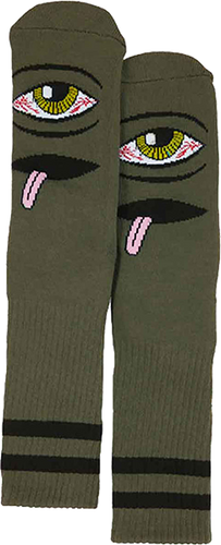 Toy Machine BLOODSHOT EYE CREW SOCKS ARMY 1pr