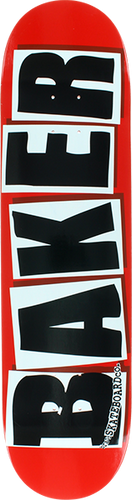 BAKER BRAND LOGO DECK-8.75 RED/BLACK